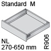 Tandembox antaro Standardkorpus M, hellgrau