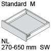 Tandembox antaro Standardkorpus M, seidenweiß