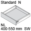 Tandembox antaro Standardkorpus N, seidenweiß