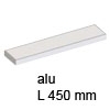 ANTHEA Lichtboard Alu / Glas L 450 mm alufarben Wandregal Anthea 450 mm alu 8W