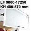 Klappenbeschlag AVENTOS HF schmal HF LF 9000-17250/KH 480-570 mm