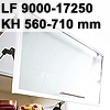 Klappenbeschlag AVENTOS HF schmal HF LF 9000-17250/KH 560-710 mm