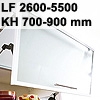 Klappenbeschlag AVENTOS HF schmal HF LF 2600-5500/KH 700-900 mm