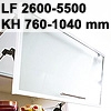 Klappenbeschlag AVENTOS HF schmal HF LF 2600-5500/KH 760-1040 mm