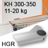 Klappenlift AVENTOS HL, KH 300-350 mm / 11-20 kg - grau Aventos HL Set - 300-350/11-20 kg - Kappen - HGR
