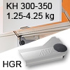 Klappenlift AVENTOS HL, KH 300-350 mm / 1,25-4,25 kg - grau Aventos HL Set - 300-350/1,25-4,25 kg - Kappen HGR