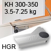 Klappenlift AVENTOS HL, KH 300-350 mm / 3,5-7,25 kg - grau Aventos HL Set - 300-350/3,5-7,25 kg - Kappen - HGR