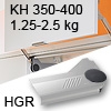 Klappenlift AVENTOS HL, KH 350-400 mm / 1,25-2,5 kg - grau Aventos HL Set - 350-400/1,25-2,5 kg - Kappen HGR