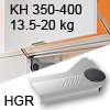 Klappenlift AVENTOS HL, KH 350-400 mm / 13,5-20 kg - grau Aventos HL Set - 350-400/13,5-20 kg - Kappen - HGR