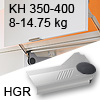 Klappenlift AVENTOS HL, KH 350-400 mm / 8-14,75 kg - grau Aventos HL Set - 350-400/8-14,75 kg - Kappen - HGR