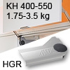Klappenlift AVENTOS HL, KH 400-550 mm / 1,75-3,5 kg - grau Aventos HL Set - 400-550/1,75-3,5 kg - Kappen - HGR
