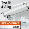 Klappenhalter AVENTOS HS Servo-Drive Set - Typ G Aventos HS SD, G Kraftspeicher - 676-800 mm / 4-8 kg