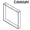 Bankgestell Edelstahl gebürstet Bankkufe Inox 430x420mm