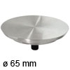 Befestigungsplatte Rondella Edelstahl Ø 65 mm Rondella Glasplattenadapter Edelst. 65 mm