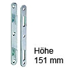 Berliner Bettbeschlag Höhe 151 mm Betthaken 16 x 151 x 4 mm