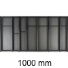 Besteckeinsatz cuisio für Schubladen-Innenbreite 895-920 mm, schwarz cuisio - schwarz für 1000 mm Schrankbreite