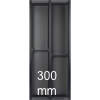 Besteckeinsatz cuisio für Schubladen-Innenbreite 195-220 mm, schwarz cuisio - schwarz für 300 mm Schrankbreite