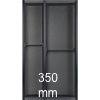 Besteckeinsatz cuisio für Schubladen-Innenbreite 245-270 mm, schwarz cuisio - schwarz für 350 mm Schrankbreite