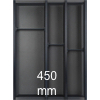 Besteckeinsatz cuisio für Schubladen-Innenbreite 345-370 mm, schwarz cuisio - schwarz für 450 mm Schrankbreite