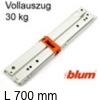 Vollauszug Rollenführung 700 mm - 30 kg Rollführung Vollauszug 700 mm