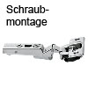 Minus 30° III CLIP top Winkelscharnier zum Schrauben 79B3451 -30° Scharnier max. aufschlagend Schraub