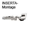 Minus 30° III CLIP top Winkelscharnier mit INSERTA 79B3491 -30° Scharnier max. aufschlagend Inserta