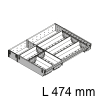 ZSI.500KI4 Besteckeinsatz Orga Set Besteck L 474 mm - B 377 mm