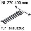 Seitenstabilisierung TANDEM Teilauszug NL 270-400 mm ZST.410TT Set Seitenstab. 270-400