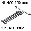 Seitenstabilisierung TANDEM Teilauszug NL 450-650 mm ZST.650TT Set Seitenstab. 450-650