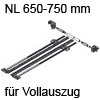 Seitenstabilisierung TANDEM Vollauszug NL 650-750 mm ZST.750TV Set Seitenstab. 650-750