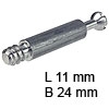 Bolzen Minifx Standard Stahl verzinkt L 11 mm B 24 mm Bolzen Minifix S100 verz. 24 / 11 mm