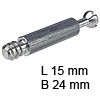 Bolzen Minifx Standard Stahl verzinkt L 15 mm B 24 mm Bolzen Minifix S100 verz. 24 / 15 mm