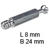 Bolzen Minifx Standard Stahl verzinkt L 8 mm B 24 mm Bolzen Minifix S100 verz. 24 / 8 mm