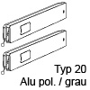 Klappenhalter WINCH Typ 20 Winch 20, Alu pol. / grau