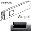 Klappenbeschlag Winch Aluminium poliert, rechts Bremsbeschl. WINCH DX (re.) Einl. Alu pol.