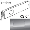 Klappenbeschlag Winch Kunststoff grau, rechts Bremsbeschl. WINCH DX (re.) Einl. PVC gr.