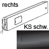 Klappenbeschlag Winch Kunststoff schwarz, rechts Bremsbeschl. WINCH DX (re.) Einl. PVC schw.