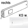 Klappenbeschlag Winch Kunststoff weiß, rechts Bremsbeschl. WINCH DX (re.) Einl. PVC w.