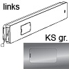 Klappenbeschlag Winch Kunststoff grau, links Bremsbeschl. WINCH SX (li.) Einl. PVC gr.