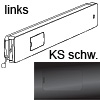 Klappenbeschlag Winch Kunststoff schwarz, links Bremsbeschl. WINCH SX (li.) Einl. PVC schw.