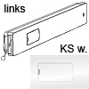 Klappenbeschlag Winch Kunststoff weiß, links Bremsbeschl. WINCH SX (li.) Einl. PVC w.