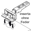 CLIP top 120°-Scharnier 70T5690BTL CLIP top 120°-Scharnier Mittelanschlag INSERTA