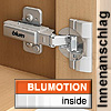 71B9750 Profiltürscharnier CLIP top Blumotion Innenanschlag