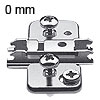 CLIP top Exzenter-Kreuzmontageplatte 0 mm / 8,5 mm 174H710ZE - 0 mm HV Zw-Anschlag