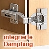 79B9698 + 79B9658 CLIP top 45°-Topfscharnier halbaufschlagend