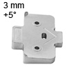 171A5040 Winkelkeil +5° Distanz 3 mm 171A5040 Winkelkeil +5° Distanz 3 mm