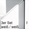 cuisioFLEX Schubladen Einsatz, 2er/3er od. 4er Set, H 130 mm Einsatz 3er Set cuisioFLEX, weiß/weiß-transluzent