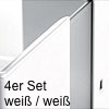 cuisioFLEX Schubladen Einsatz, 2er/3er od. 4er Set, H 130 mm Einsatz 4er Set cuisioFLEX, weiß/weiß-transluzent