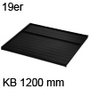 Ninka Deckelplatte 19er dunkelgrau KB 1200 mm 19er Deckelpl. o. Zub. KB 1200 mm dunkelgr.
