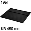 Ninka Deckelplatte 19er dunkelgrau KB 450 mm 19er Deckelpl. o. Zub. KB 450 mm dunkelgr.